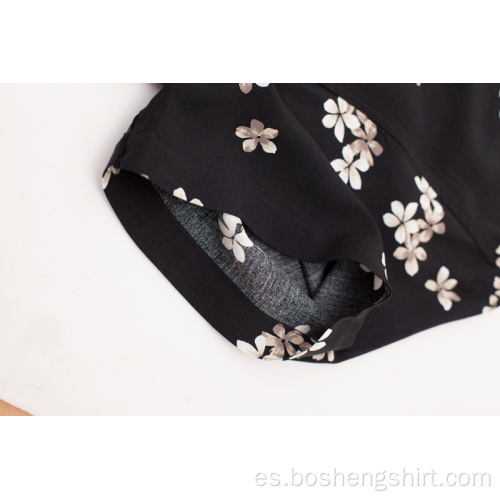 Camisas con estampado floral de playa hawaiana